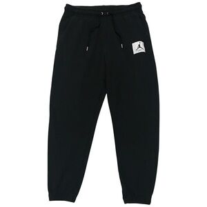 JORDAN SWEATPANTS MENS LARGE L BLACK SWEATS LOOSE FIT JOGGERS NIKE AIR JUMPMAN